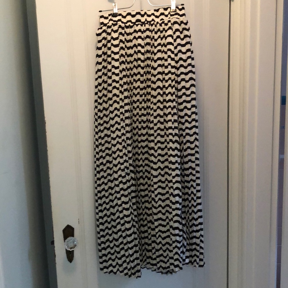 Black and White Maxi Skirt